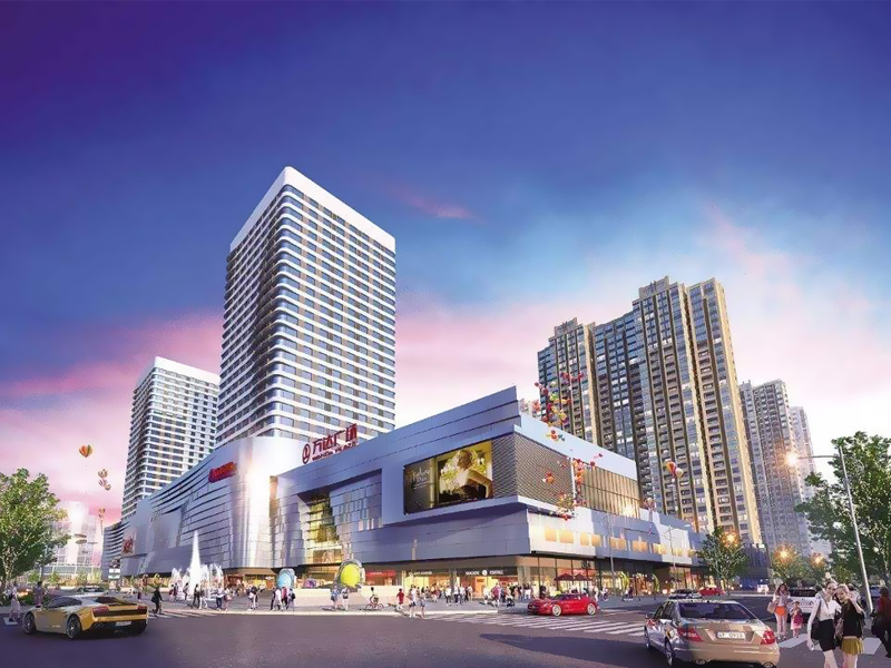 蚌埠萬達廣場樓梯欄桿、百葉窗定制