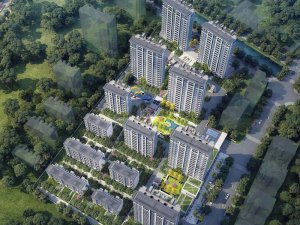 杭州桃語春福里小區項目定制百葉窗、空調欄桿產品