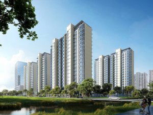 揚州璀璨鉑灣小區項目定制空調欄桿、百葉窗產品